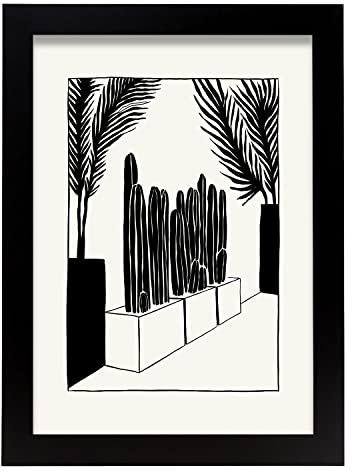 Nacnic Abstrakt Pop Art Poster Moderne Kaktus Kunstdruck Moderne Illustrationen für die Innendekoration.