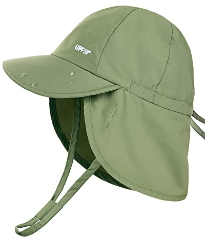 FURTALK Baby Sonnenhut mit Nackenklappe Kleinkind Kinder UPF 50+ Einstellbare Jungen Mädchen UV-Schutz Sommer Mütze Strand Schwimmen Hut