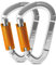 Karabiner Klettern Kletterausrüstung,2 Stück UIAA-Zertifiziert 25KN Auto Locking Kletterkarabiner Clips für Hängematten, Schaukel, Locking Hundeleine und Geschirr, Camping, Wandern & Utility (Silber)