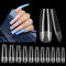 Deciniee Faux Ongles Transparents, 550 Pièces Extra Longs Effilés Pour Extensions en Acrylique, 11 Tailles de Faux Ongles Carrés, Kit D'extension Professionnel Pour Ongles en Salon et à la Maison