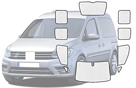 HEILEA Parasoles Cubiertas Completas Coche Parasol para VW para Caddy MK3 2K para Maxi 2003-2019 Parasol para Ventana De Coche Accesorios Cubierta Parasol Parasol Ventana Coche (Tamaño : 2)