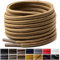 Handshop 2 paia di lacci rotondi per stivali 4 MM lacci atletici di ricambio per scarpe 120-180cm lacci per scarpe per corsa, sport e passeggiate (Caffè marrone chiaro 140cm)