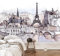 GIVLWF Papier Peint Panoramique de Tour Abstraite Moderne, Art Du Paysage Urbain Aquarelle Poster Murale Intissé - pour Chambre Salon Décoration Murale - 300 x 210 cm