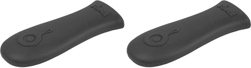 Lodge Classic Silicone Hot Handle Holder, Black (Pack of 2)