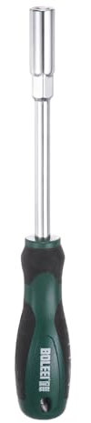 QUARKZMAN Chiave a Dado Metrico 9mm Cr-V con Asta Cava, Cacciavite Bussola Esagonale con Punta Non Magnetica e Manico Antiscivolo per Riparazioni Automobilistiche