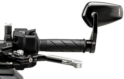 Puig 21633N Lenkerendenspiegel CNC-gefräst, Schwarz