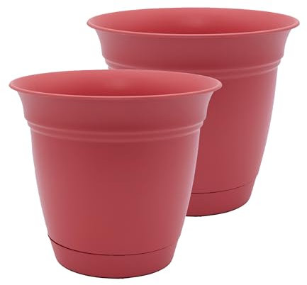 The HC Companies Lot de 2 Pots de Fleurs, Rose, 50,8 cm