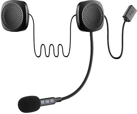 Verklsfuly Casque sans Bluetooth Écouteurs de Casque de Mains Lecteur de Musique MP3 Accessoires de Remplacement pour Moto