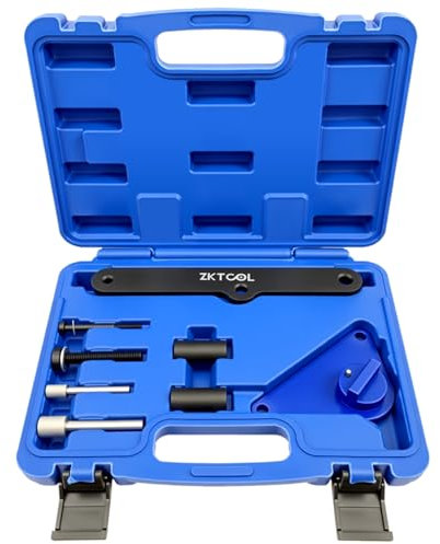 ZKTOOL Engine Camshaft Timing Adjustment Tool, Crankshaft Pulley Fixing Tool, Compatible with Alfa Fiat Lancia 1.0 1.3 MultiAir Petrol, Flywheel Locking Pin, OEM 2064000090 2063600090 2063500090