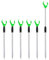 6 Stück Fishing Rutenhalter, Rutenhalter Rutenständer 35-50cm, Teleskop Rutenhalter Angeln, Verstellbarer Angelrutenhalter Mit Schnurlaufkerbe, Kompakte Tragbarkeit