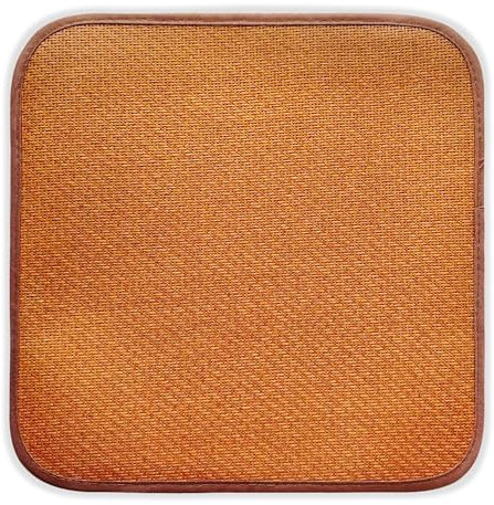 Sommer Cool Bamboo Chair Pad, atmungsaktiv & belüftet Kühlkissen für Haus & Büro Stühle Premium Komfort D-E-C1 (1, Bamboo, 40 * 40cm)