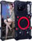 Metal Case for ASUS ROG Phone 9 Pro, Cover for ROG 9 Cellphone, Border Gaming Mobile Phone Shell, Magnetic Rotating Bracket -Black