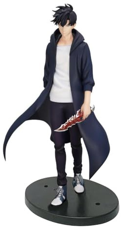 Zhongkaihua Sung Jin Woo Figur, 21 cm, PVC, stehend, Statue, Sung Jin Woo, Actionfigur, Anime-Figur, Sammlerstück, Dekorationen, Geschenke, Fans