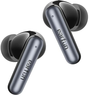 Earfun Air Pro 4i In-Ear Bluetooth Kopfhörer - Hybrid-Aktive Rauschunterdrückung - 40 Stunden Lebensdauer - IP55 - Schwarz