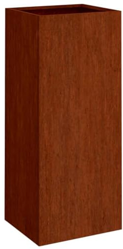 Generico Fioriera 32x29x75 cm in Acciaio Corten