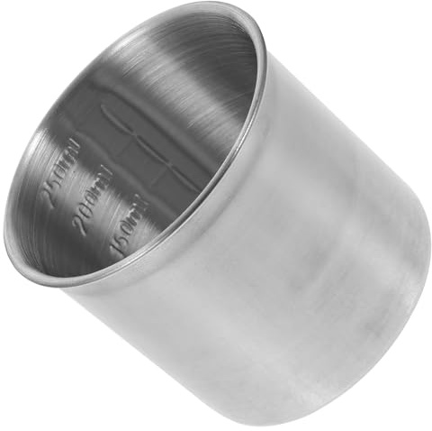 GETAJGHSD Tazza Dosatrice per Misurare Ingredienti da Forno in Acciaio Inossidabile Argento Stili multipli Utensile Pratico con Graduazioni Precise, Contenitore Multiuso per Cucina