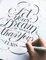 Let Your Dream Be Bigger than Your Fears - Handlettering Übungsheft: Übungsheft | Kalligraphie | 100 Seiten | DIN A4