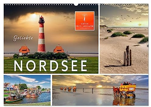 Geliebte Nordsee (Wandkalender 2026 DIN A2 quer), CALVENDO Monatskalender: Ob im Sommer oder in der kalten Jahreszeit, die Nordsee ist immer eine Reise wert. (CALVENDO Natur)