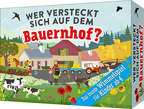 Wer versteckt sich auf dem Bauernhof?: Das bunte Wimmelspiel für Kinder ab 4. Die perfekte Beschäftigung für zuhause und unterwegs