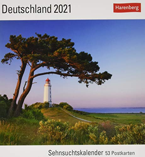 Deutschland Sehnsuchtskalender 2021 - Postkartenkalender mit Wochenkalendarium - 53 perforierte Postkarten zum Heraustrennen - zum Aufstellen oder ... x 17,5 cm: Sehnsuchtskalender, 53 Postkarten