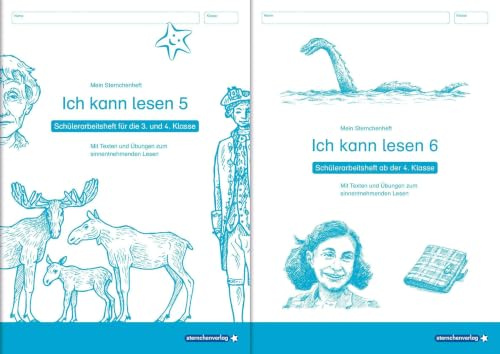 Ich kann lesen 5 und 6 - im Set - 2 Schülerarbeitshefte 3. und 4. Klasse: Meine Sternchenhefte mit Texten und Übungen zum sinnentnehmenden Lesen