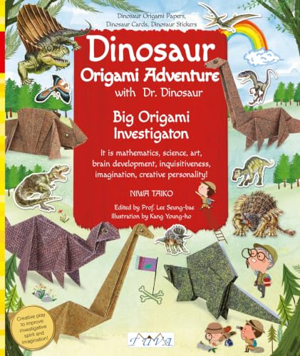 Dinosaur Origami Adventure: Dinosaur Origami Papers, Dinosaur Cards, Dinosaur Stickers: Dinosaur Origami Papers, Dinosaur Cards and Stickers