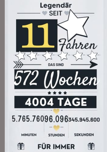 Notizbuch für Jungen 11 Jahre- Geburtstagsgeschenk für 11 jährige Jungen: Zum 11. Geburtstag. A5, liniert. Geeignet als Tagebuch, Kritzelbuch oder Workbook. 11. Geburtstag Jungen Geschenk Buch.