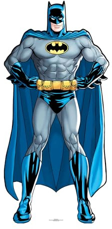 Star Cutouts SC1954 Batman DC Star Mini Cardboard Cutout 92cm – Fun Display for Birthdays, Gifts, Parties & Comic Fans