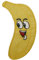 Aufnäher Bügelbild Aufbügler Banane 85x45 mm gelb (1141)