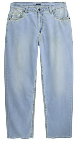 Lavecchia modische àœbergrößen Jeanshose LV-503, Lightblau, 44W / 32L