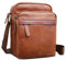 ROYALZ Echtleder Umhängetasche Herren Leder klein 'Phoenix' Moderne Vintage Schultertasche für Männer Ledertasche im kompakten Design Messenger Bag Seitentasche Crossbody, Farbe:Texas Braun
