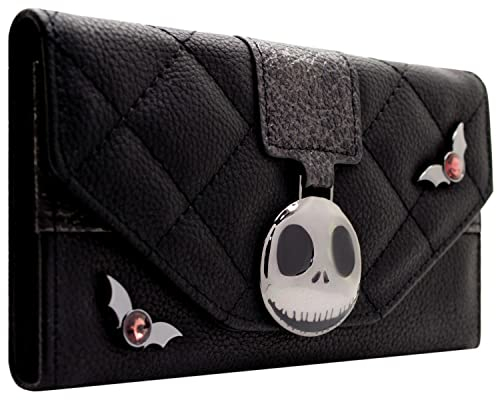 Nightmare Before Christmas Jack Kopfschmuck Portemonnaie Geldbörse Schwarz
