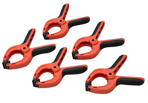 Amtech S2953 Spring Clamp Set, 5 piece Heavy Duty 3” Clamps for Quick Clip Duties