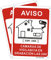2 Piezas Cartel de Señal de Videovigilancia Señal de Advertencia Señal de Aluminio para Exteriores Señales de Alarma