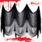 O-Kinee Halloween Dekoration, 2 Stücke Halloween Vorhang, Gruseliger Stoff, Gruseliges Käsetuch, Gruselig Tuch für Spuk Haus Party Outdoor Windows Tisch Türen Deko Prop, Schwarz, 150 x 300 cm