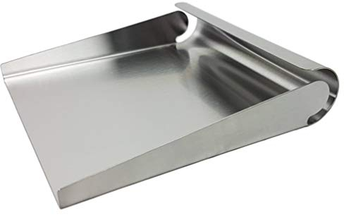 Gravidus Gemüseschaufel Kochschaufel Teigkarte Teigschneider zur Teigbearbeitung und zum Kochen ca. 15 x 15 x 3,5 cm aus Edelstahl, spülmaschinengeeignet