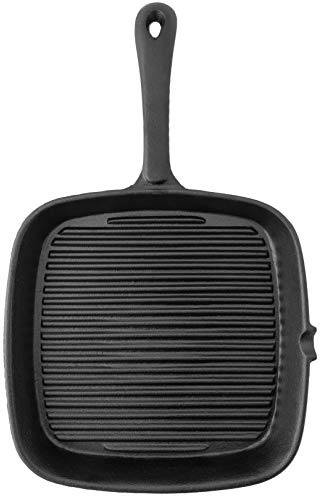 Old Mountain 9.5 inch Square Grill Pan, Black