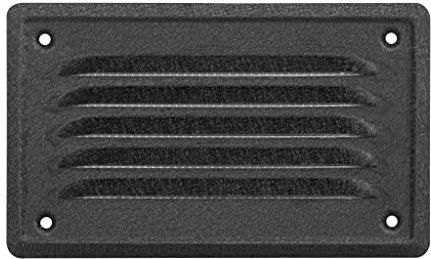 Adgo - Griglia aerazione rettangolare - Griglia ventilazione in acciaio zincato - 16,5x10 cm - Griglia di ventilazione con zanzariera - Griglie aerazione - la ventilazione - ripresa aria