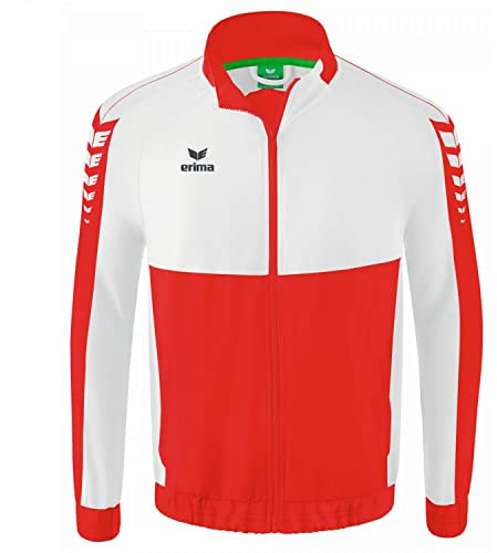 Erima Herren Six Wings Präsentationsjacke (1012211), rot/weiß, L