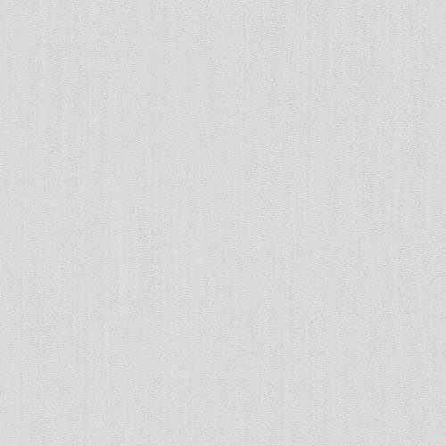 Tapeten einfarbig Vlies Designertapete Grau Tapete für Diele/Flur Küche | Grau | 10,05 x 0,53 m