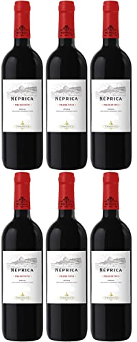 Tormaresca Antinori Neprica Primitivo Puglia IGT Rotwein Wein Trocken Italien I Visando Paket (6 x 0,75l)