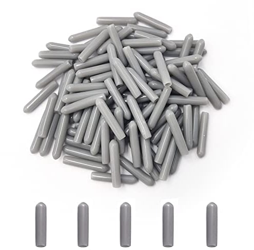 iTGOOS 100 Pieces Dishwasher Rack Caps,Dishwasher Protection Prongs,PVC Dishwasher Rack Tip Tine Cover Caps,Cutlery Basket Protective Cover Rust & Scratch Fits All Dishwasher Models Gray