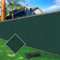 Cisvio 6ftx25ft Privacy Fence Screen Heavy Duty 170 GSM Windscreen & Dustproof Fabric Privacy Screen Covering Mesh Fencing for Outdoor Patio, Balcony, Pool Deck, Dark Green