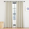 KGORGE Thermovorhang Hitzeschutz Haustür Blickdichte Gardinen Wohnzimmer Modern 2er Set 220 x 140 cm(HxB) Verdunklungsvorhänge Beige Ösenvorhang Blickdicht, Hellbeige