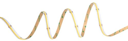 EGLO LED Strip Cob Stripe, 2m Streifen kürzbar, inkl. Fernbedienung | Lichtband dimmbar zum Kleben, indirekte Beleuchtung, Kunststoff in Weiß, warmweiß-kaltweiß