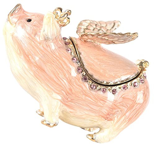 Cabilock Luxuriöse Miniatur-schmuckschatulle Schweinchen-schmuckschatulle Für Ohrringe Als