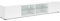möbelando Lowboard >Mister< in Weiss, Lack Hochglanz - 225x40x38cm (BxHxT)