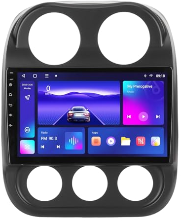 Autoradio für Patriot 2010–2016, 2G+32G 10,1 Zoll Touchscreen-Autoradio mit Kabellosem Carplay und Android Auto, WLAN, BT, HiFi, GPS, SWC