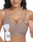 As Fairy Wireless Seamless Pumping Bra Hands Free Nursing Bra Wirefree Comfort Wearable Breast Pump Brass, Light Grey, Medium More