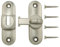 FMHXG Chiusura per porta senza trapano Gancio per bagno in lega di zinco argento con viti Serratura per porta scorrevole Morsetto per porta scorrevole Hardware Hotel Anti Theft Lock Fibbia per porte
